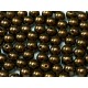 Perle Tonde in Vetro di Boemia 4 mm Jet Bronze - 50 Pz