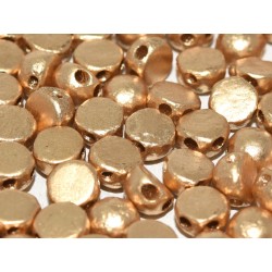 Cabochon Doppio Foro 6 mm Etched Aztec Gold - 10 pz