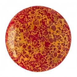 Cabochon par Puca® 25 mm Happy Festive Season Collection Limited Edition Opaque Coral Red Bronze - 1 pz