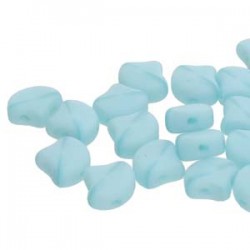 Ginkgo Leaf Bead 7,5 x 7,5 mm Opal Aqua Mat - 5 g