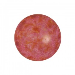 Cabochon par Puca® 18 mm Opaque Rose Spotted - 1 pz