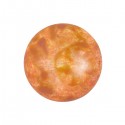 Cabochon par Puca® 18 mm Opaque Salmon Spotted - 1 pz