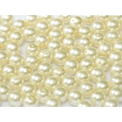 Perle Cerate in Vetro 4 mm Cream - 50 Pz