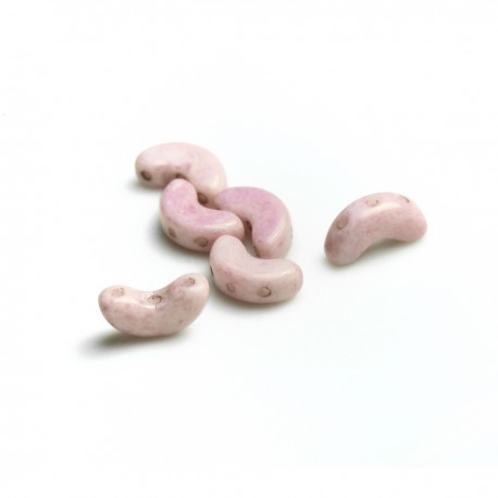 Arcos® par Puca® 5x10 mm Opaque Light Rose Ceramic Look - 10 g