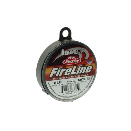 Filo Fireline 0.17 mm (8LB) Smoke Grey - 1 Bobina da 45.72 m (50 Yard)