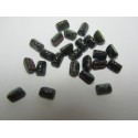 Roofy Beads 5 x 8 mm Jet Travertin - 20 pz