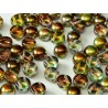 Cabochon Doppio Foro 6 mm Crystal Magic Green - 10 pz