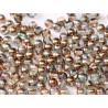 Perle Tonde in Vetro di Boemia 4 mm Crystal Copper Rainbow - 50 Pz