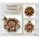 Cabochon par Puca® 18 mm Mordore Opaque Amethyst Bronze - 1 pz