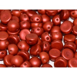 Cabochon Doppio Foro 6 mm Lava Red - 10 pz