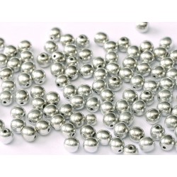 Perle Tonde in Vetro di Boemia 8 mm Crystal Labrador Full - 20 Pz