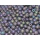 Perle Tonde in Vetro di Boemia 4 mm Matted Iris Purple - 50 Pz