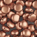 Candy Beads 8 mm Matte Metallic Vintage Copper - 20 pz