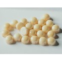 Cabochon Doppio Foro 6 mm Opaque Champagne Luster - 10 pz