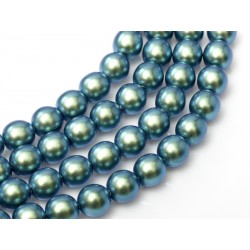 Perle Cerate in Vetro 6 mm Moonstone Blue - 25 Pz