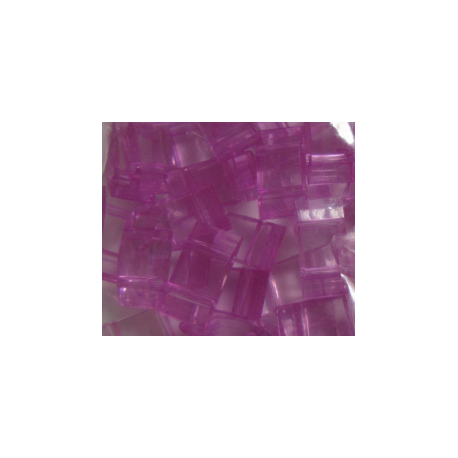 Carrier Beads in Acrilico 17x9x5 mm, Doppio Foro, Transp. Light Purple - 10 pz