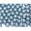 Perle Tonde in Vetro di Boemia 4 mm Opaque Baby Blue Luster - 50 Pz