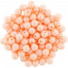 Perle Tonde in Vetro di Boemia 4 mm Powdery Pastel Yellow - 50 Pz