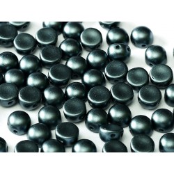 Cabochon Doppio Foro 6 mm Pastel Dark Grey - 10 pz