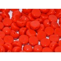 Cabochon Doppio Foro 6 mm Opaque Red - 10 pz