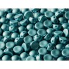 Cabochon Doppio Foro 6 mm Metallic Aqua - 10 pz